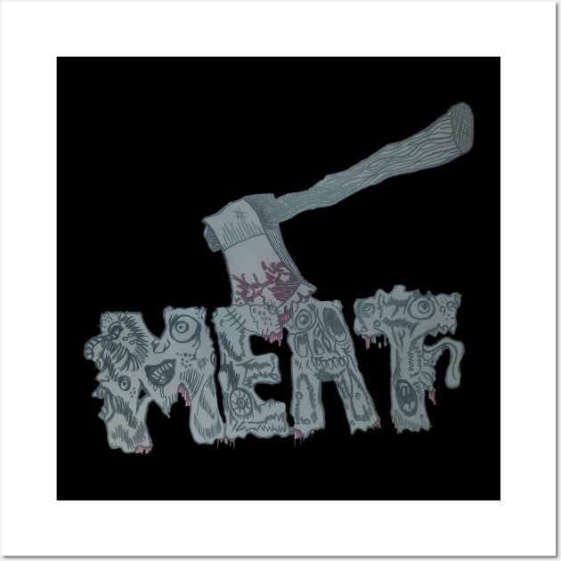 Meat Is Murder Wall Art by Misfit138